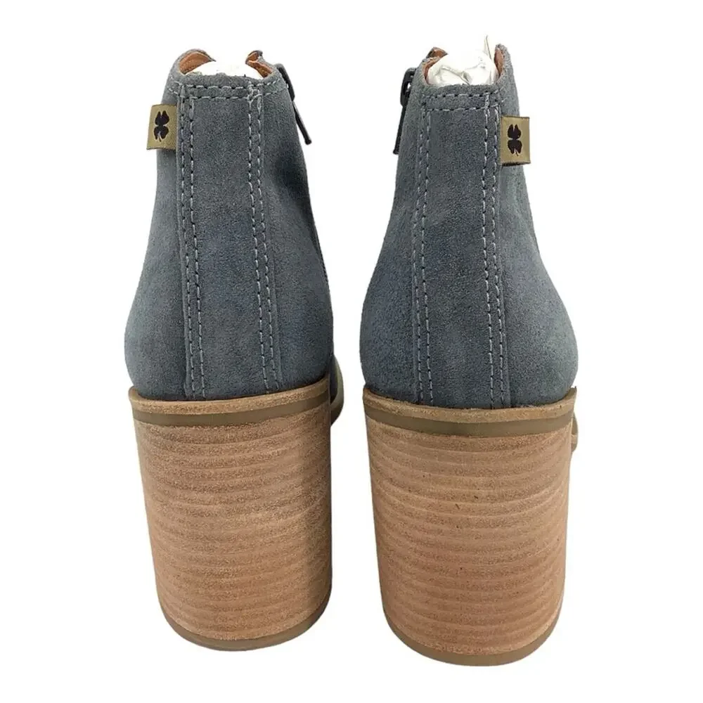 Lucky Brand Pellyon Stack Heel Bootie Castle Rock Gray Size 7.5 NWT $149 MSRP